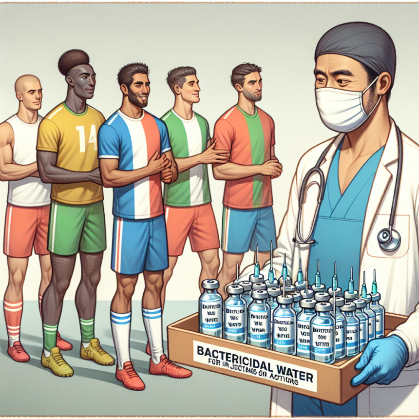 Acqua battericida per iniezioni: un alleato per la salute degli sportivi