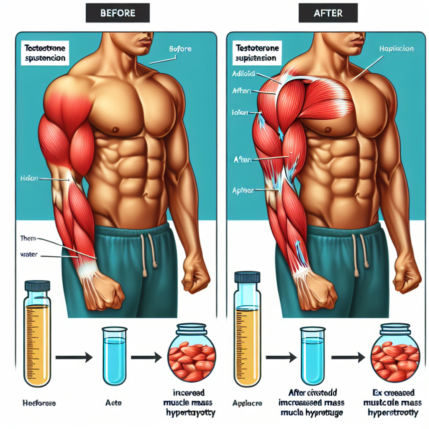 Effetti della sospensione acquosa di testosterone sull'ipertrofia muscolare