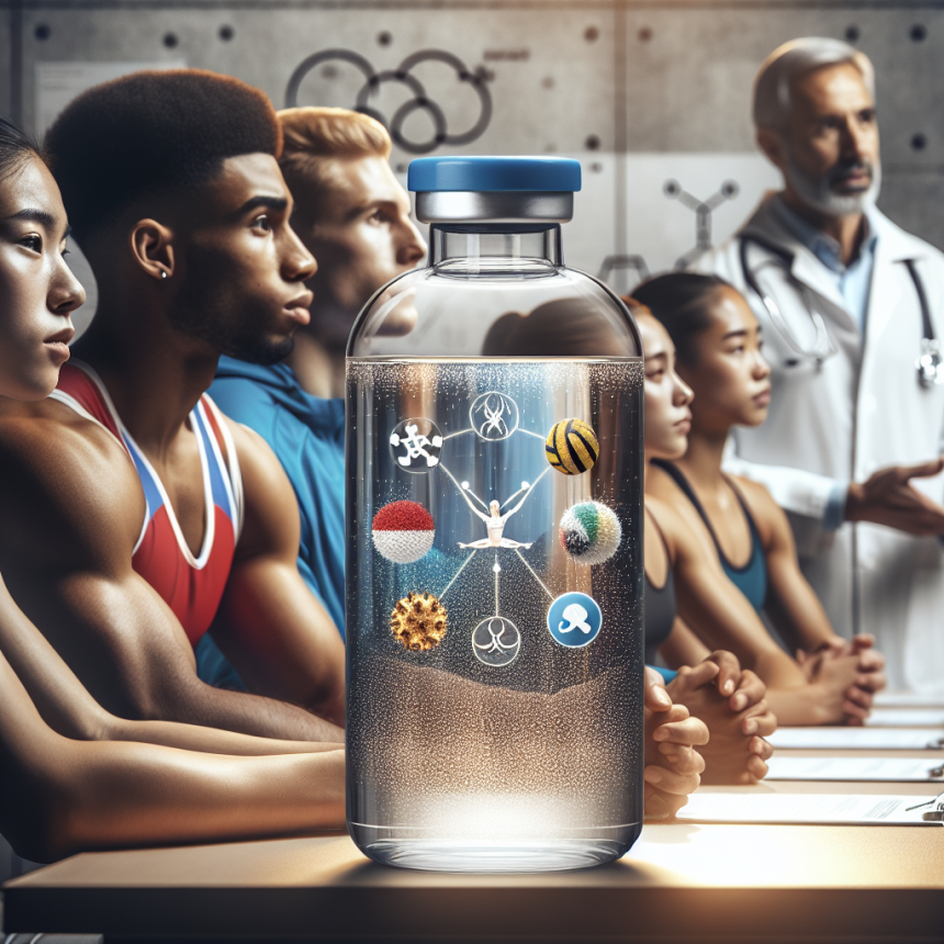 L'acqua battericida per iniezioni come strumento per prevenire le infezioni negli atleti